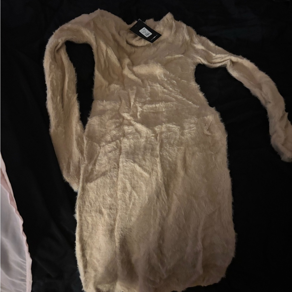 Never worn fuzzy mini dress